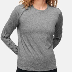 Outdoor Voices FastTrack Long Sleeve Top Gray Size L